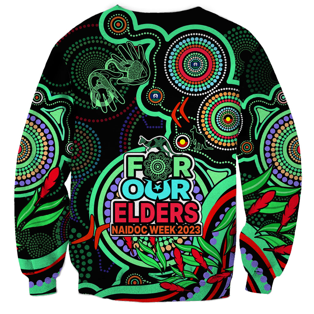 naidoc-week-2023-sweatshirt-indigenous-tribal-ver02-green