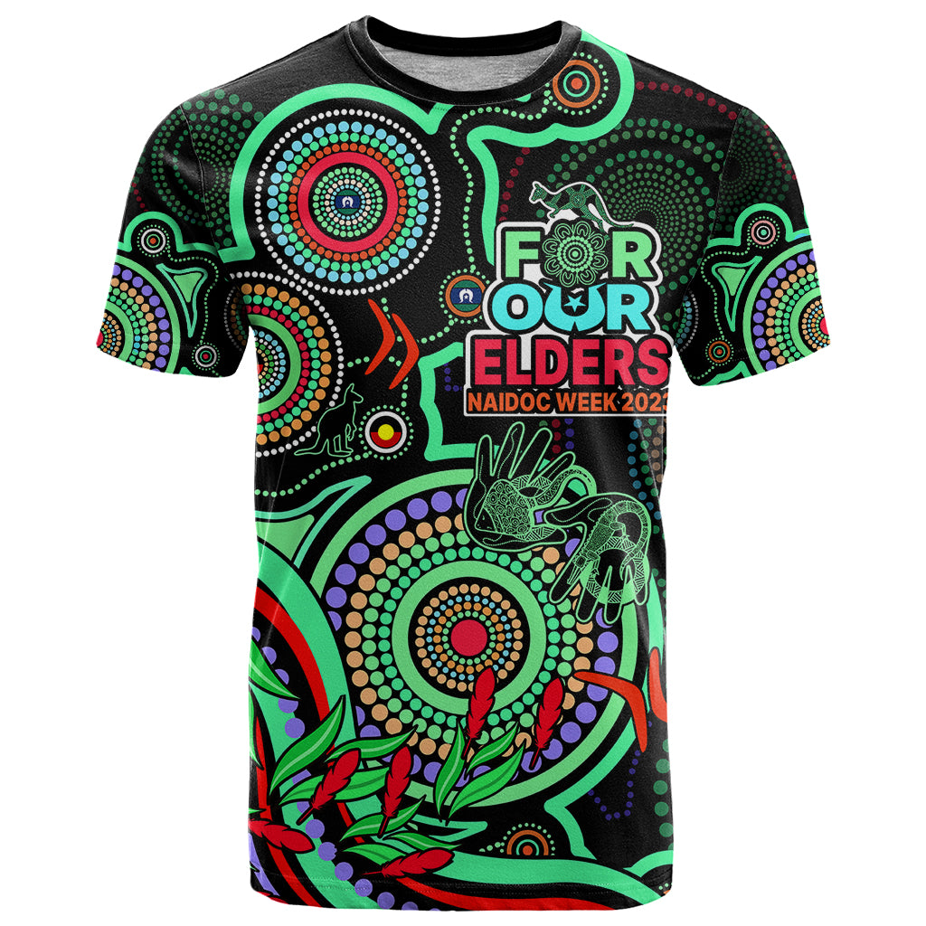 naidoc-week-2023-t-shirt-indigenous-tribal-ver02-green