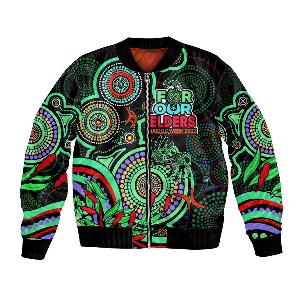 custom-naidoc-week-2023-bomber-jacket-indigenous-tribal-ver02-green