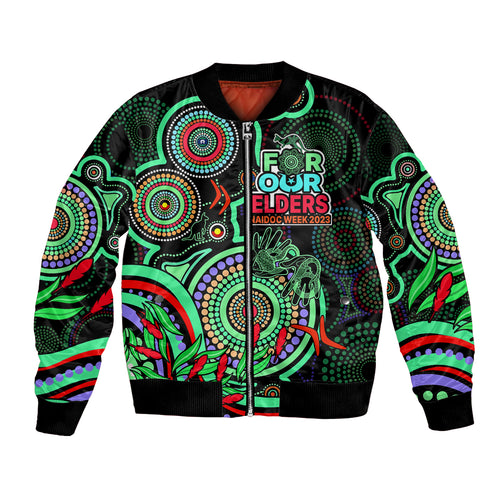 custom-naidoc-week-2023-bomber-jacket-indigenous-tribal-ver02-green