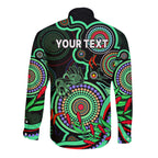 custom-naidoc-week-2023-long-sleeve-button-shirt-indigenous-tribal-ver02-green