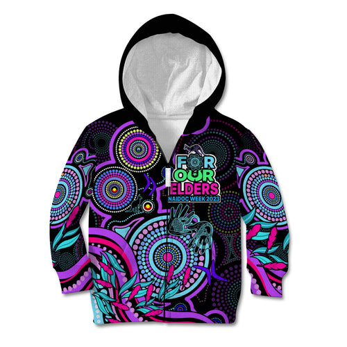 naidoc-week-2023-kid-hoodie-indigenous-tribal-ver02-purple
