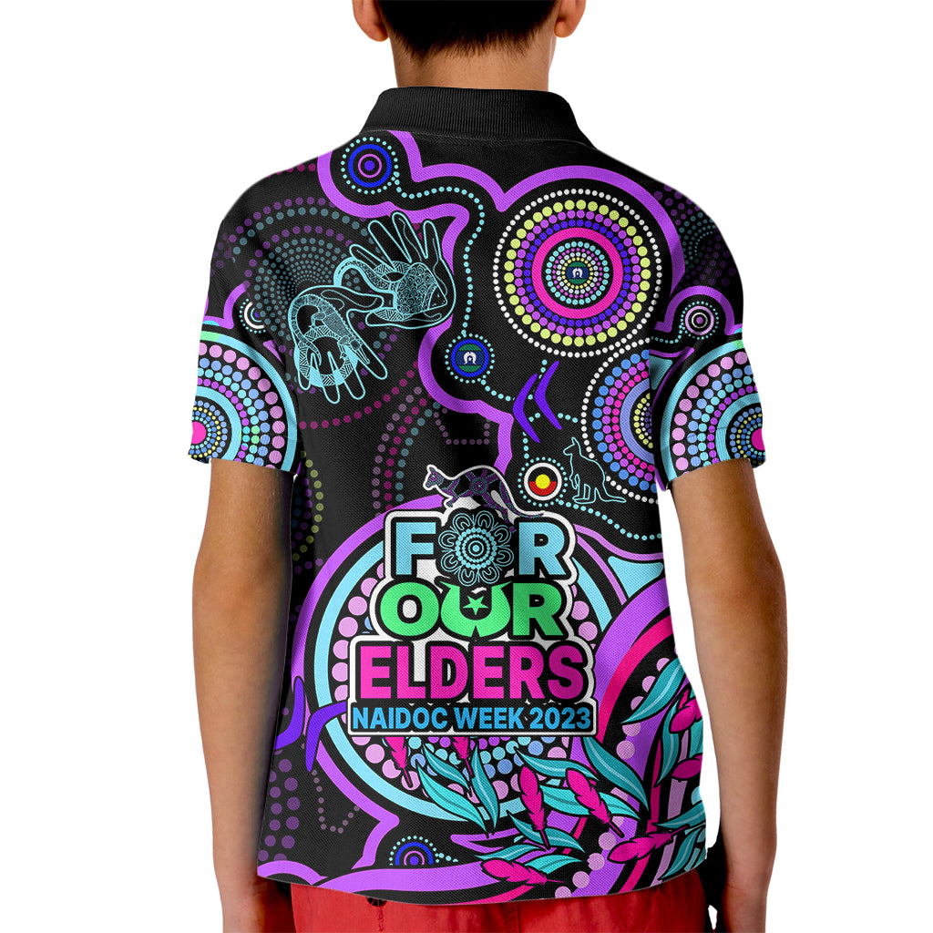 naidoc-week-2023-kid-polo-shirt-indigenous-tribal-ver02-purple