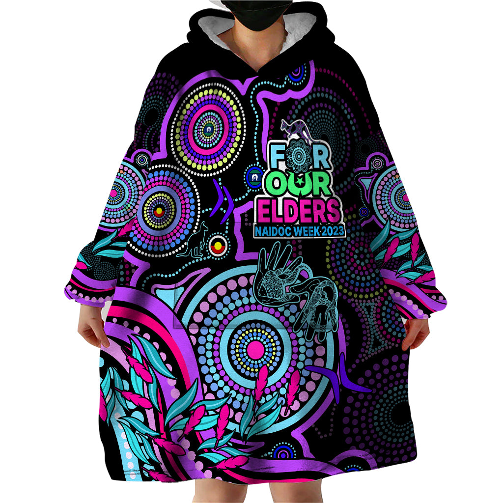 naidoc-week-2023-wearable-blanket-hoodie-indigenous-tribal-ver02-purple