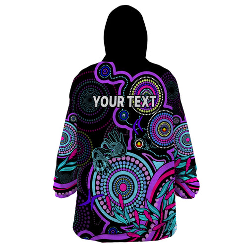 custom-naidoc-week-2023-wearable-blanket-hoodie-indigenous-tribal-ver02-purple