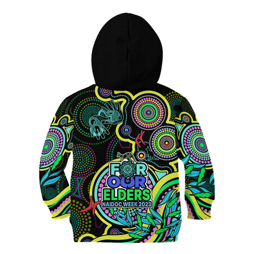 naidoc-week-2023-kid-hoodie-indigenous-tribal-ver02-yellow