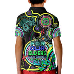 naidoc-week-2023-kid-polo-shirt-indigenous-tribal-ver02-yellow