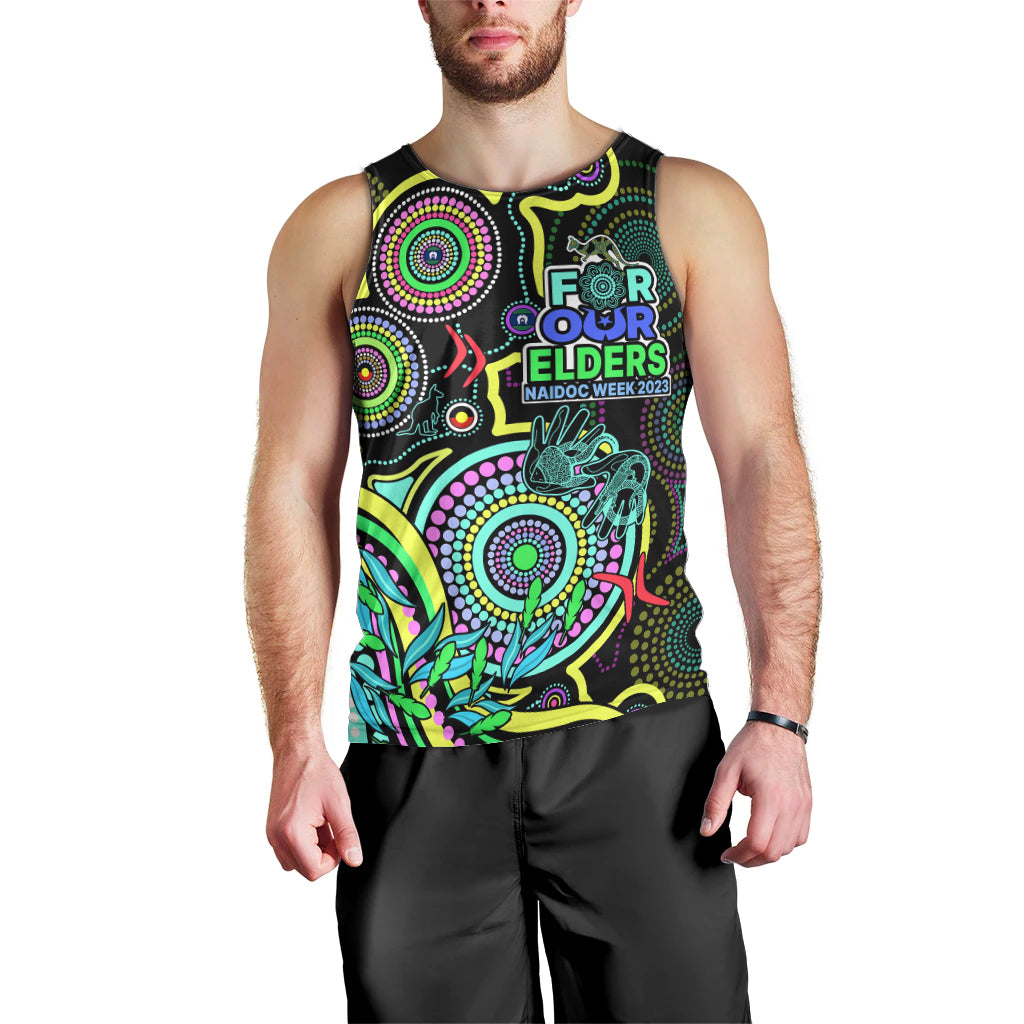 naidoc-week-2023-men-tank-top-indigenous-tribal-ver02-yellow