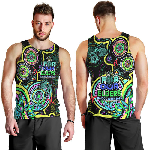 naidoc-week-2023-men-tank-top-indigenous-tribal-ver02-yellow