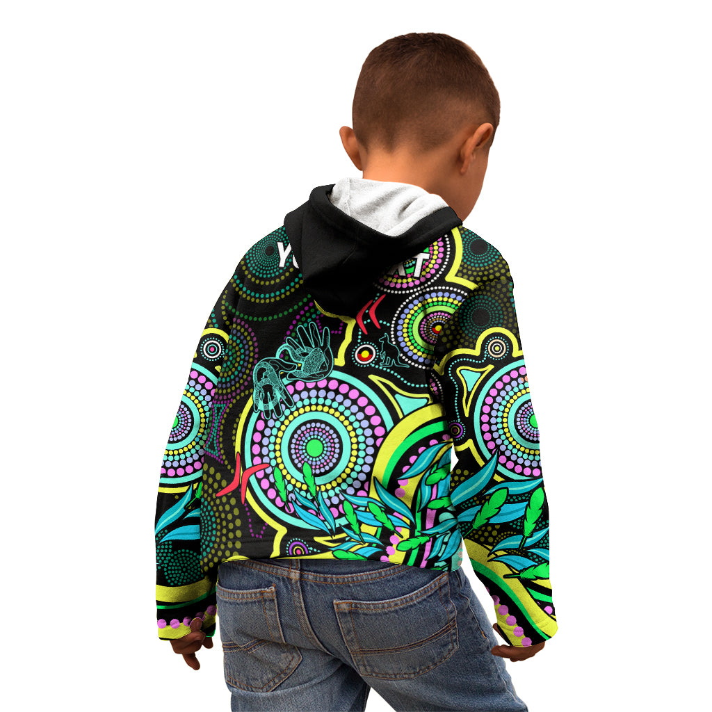 custom-naidoc-week-2023-kid-hoodie-indigenous-tribal-ver02-yellow