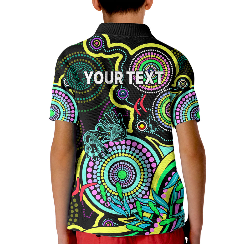 custom-naidoc-week-2023-kid-polo-shirt-indigenous-tribal-ver02-yellow
