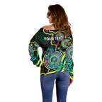custom-naidoc-week-2023-off-shoulder-sweater-indigenous-tribal-ver02-yellow