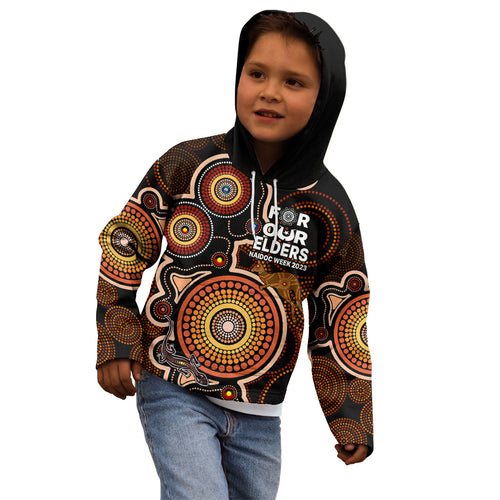 naidoc-week-2023-kid-hoodie-indigenous-tribal-ver01