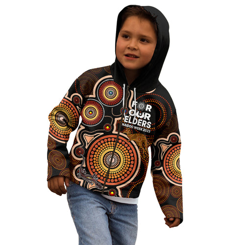 naidoc-week-2023-kid-hoodie-indigenous-tribal-ver01