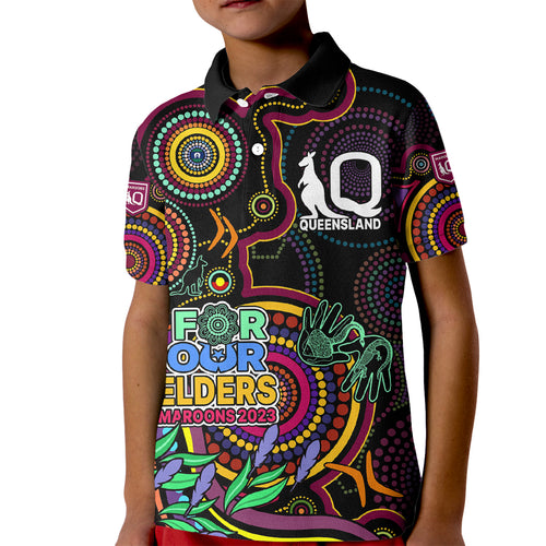 naidoc-2023-maroon-rugby-kid-polo-shirt-queensland-indigenous-tribal
