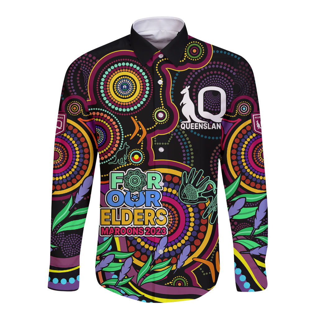 naidoc-2023-maroon-rugby-long-sleeve-button-shirt-queensland-indigenous-tribal