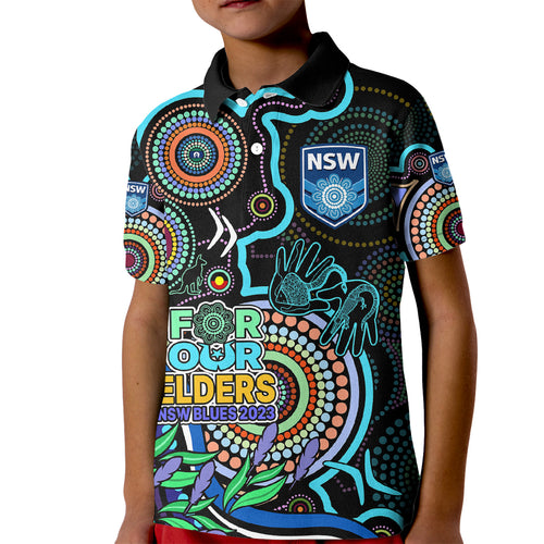 naidoc-2023-nsw-blues-rugby-kid-polo-shirt-new-south-wales-indigenous-tribal