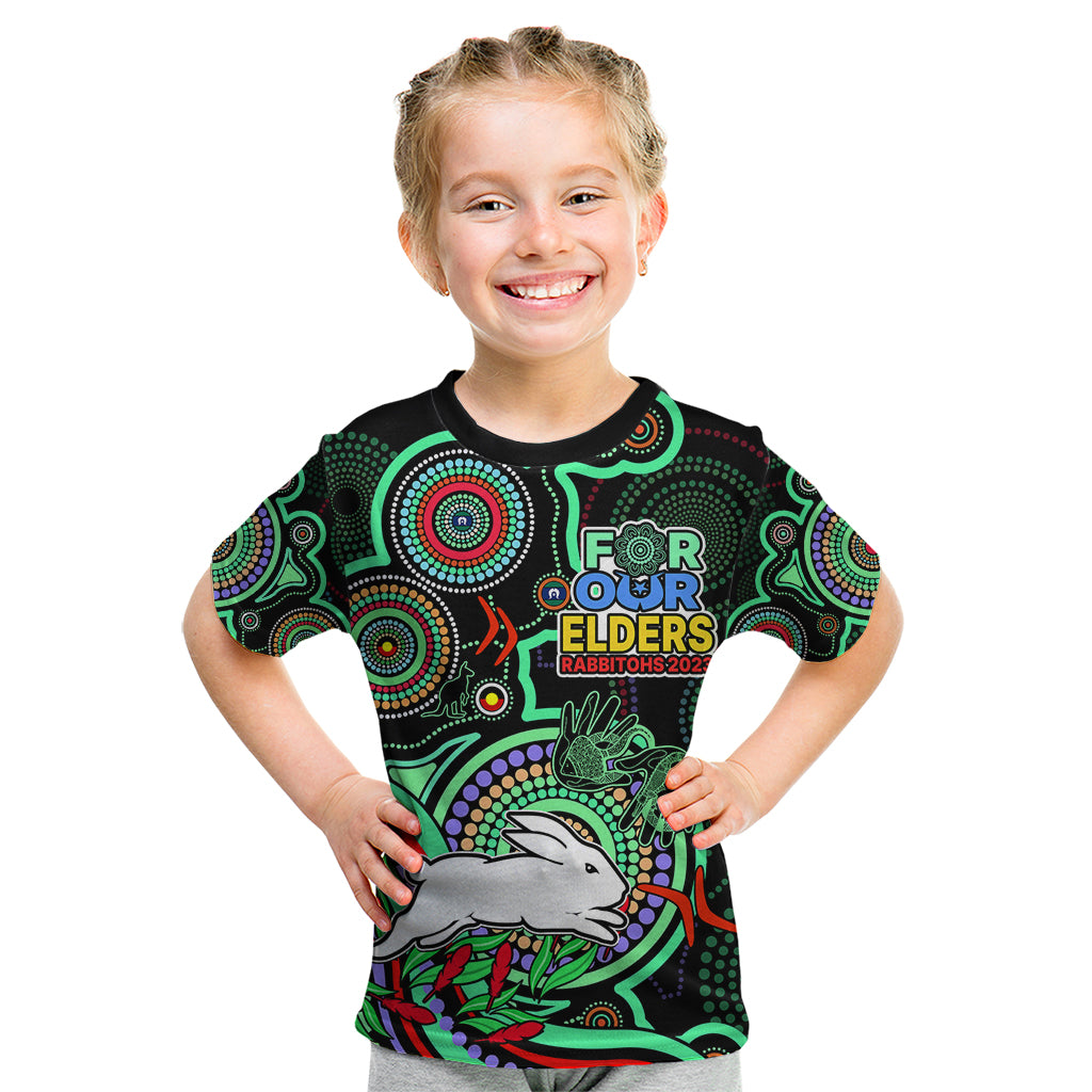 naidoc-2023-rabbitohs-rugby-kid-t-shirt-the-bunnies-indigenous-tribal