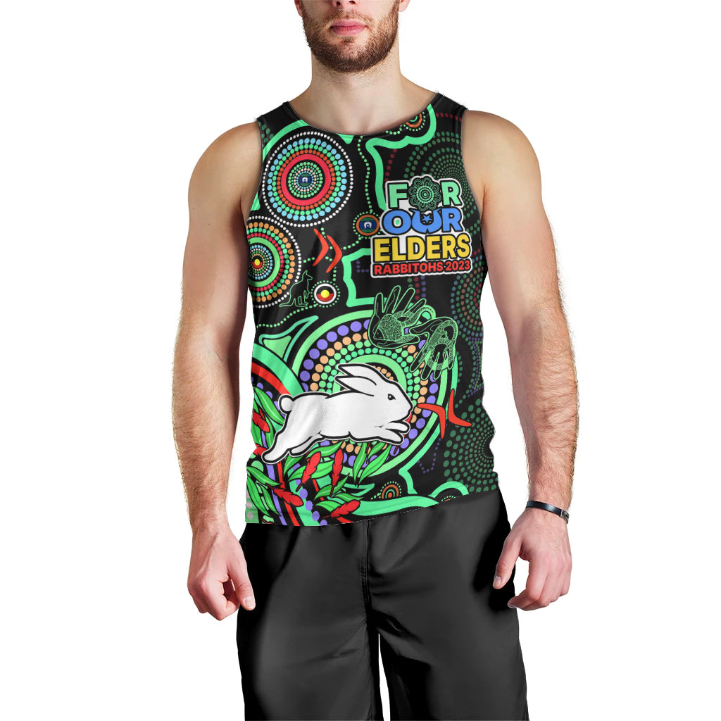 naidoc-2023-rabbitohs-rugby-men-tank-top-the-bunnies-indigenous-tribal