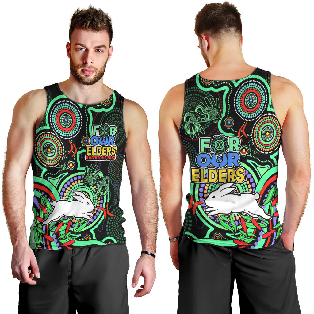 naidoc-2023-rabbitohs-rugby-men-tank-top-the-bunnies-indigenous-tribal