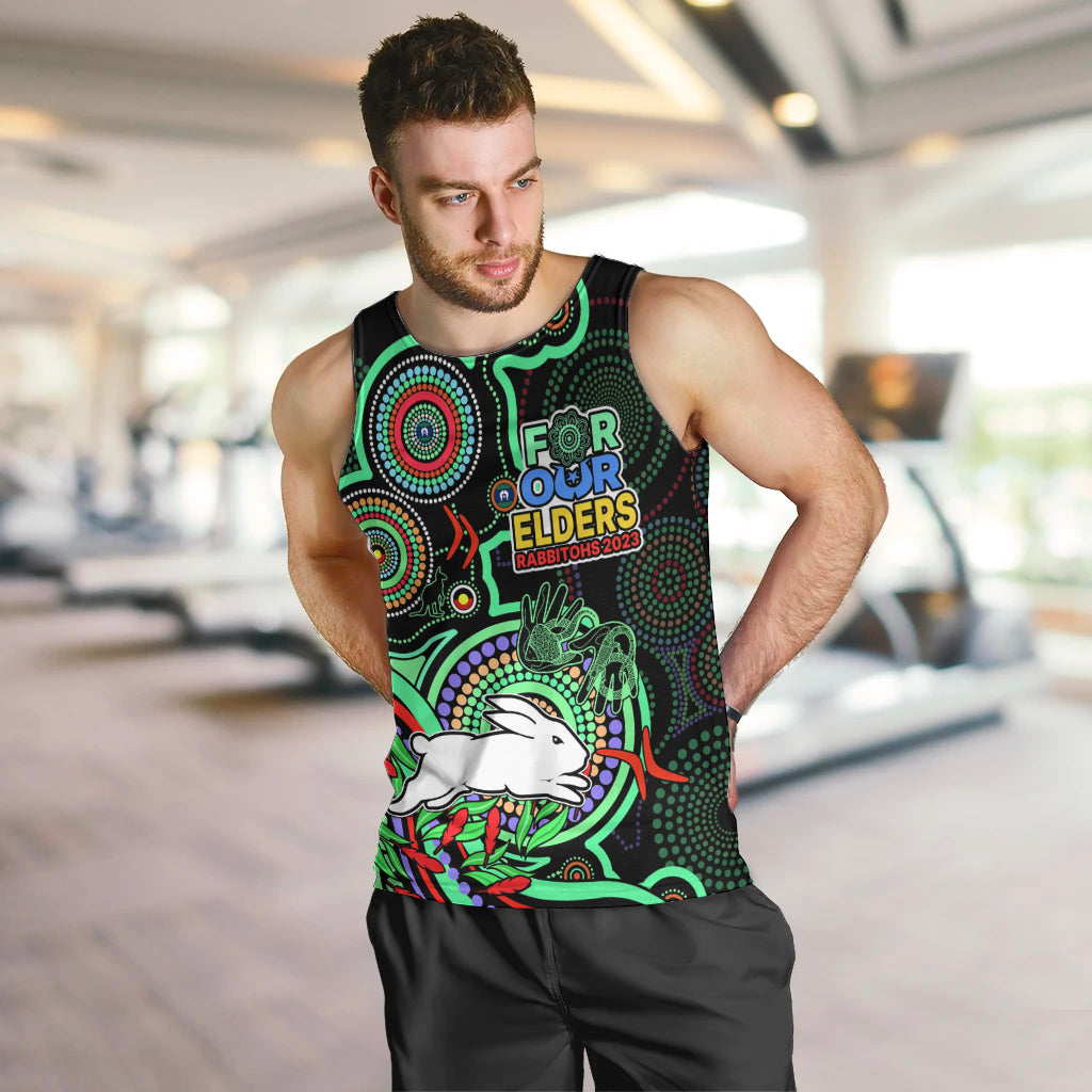 naidoc-2023-rabbitohs-rugby-men-tank-top-the-bunnies-indigenous-tribal