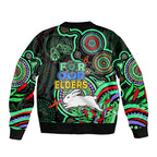 naidoc-2023-rabbitohs-rugby-sleeve-zip-bomber-jacket-the-bunnies-indigenous-tribal