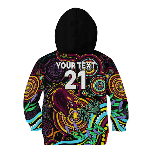 custom-text-and-number-naidoc-2023-broncos-rugby-kid-hoodie-brisbane-indigenous-tribal