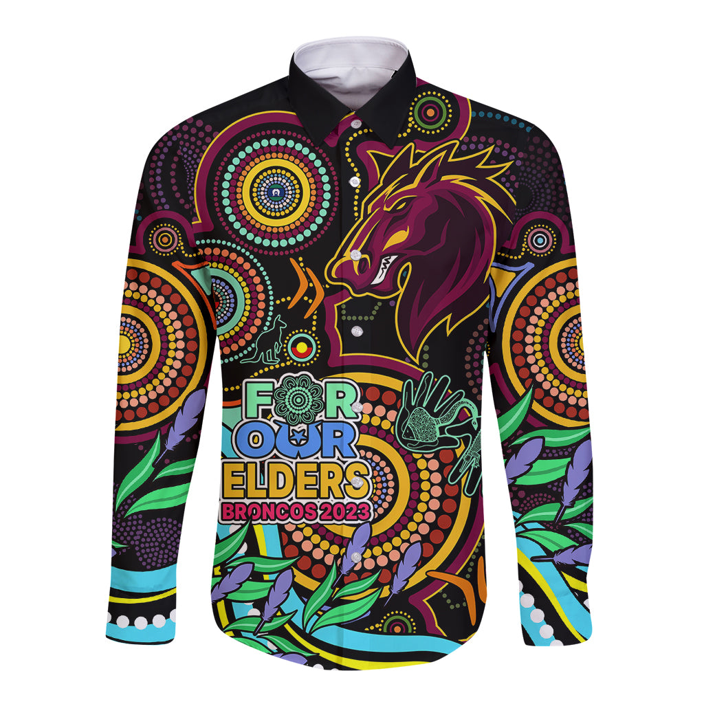 custom-text-and-number-naidoc-2023-broncos-rugby-long-sleeve-button-shirt-brisbane-indigenous-tribal