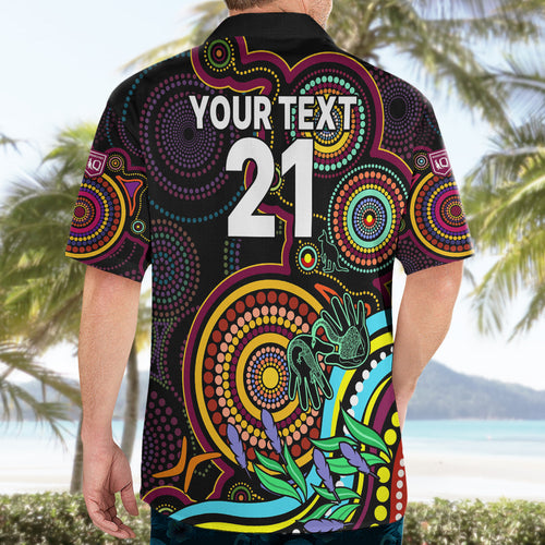 custom-text-and-number-naidoc-2023-maroon-rugby-hawaiian-shirt-queensland-indigenous-tribal