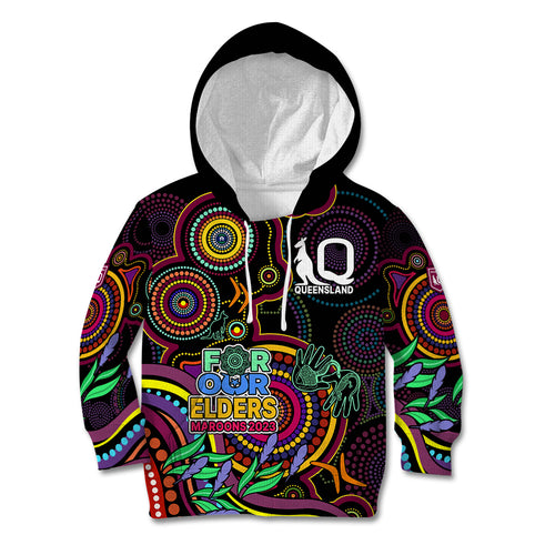custom-text-and-number-naidoc-2023-maroon-rugby-kid-hoodie-queensland-indigenous-tribal