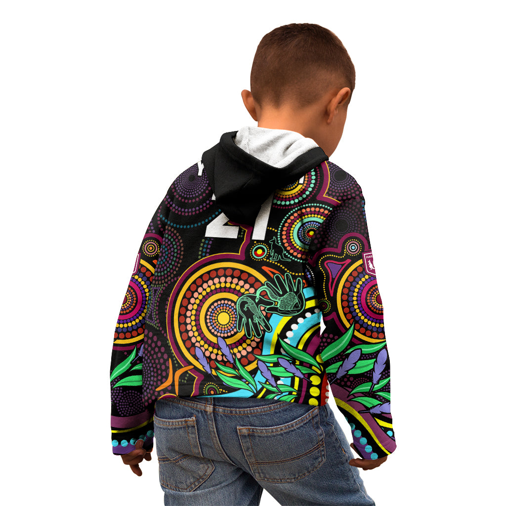 custom-text-and-number-naidoc-2023-maroon-rugby-kid-hoodie-queensland-indigenous-tribal