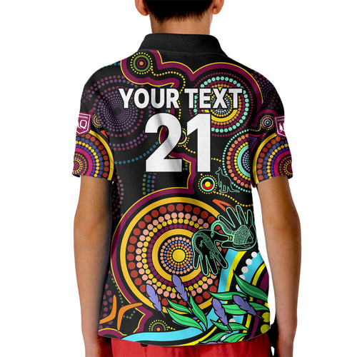 custom-text-and-number-naidoc-2023-maroon-rugby-kid-polo-shirt-queensland-indigenous-tribal