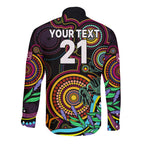 custom-text-and-number-naidoc-2023-maroon-rugby-long-sleeve-button-shirt-queensland-indigenous-tribal