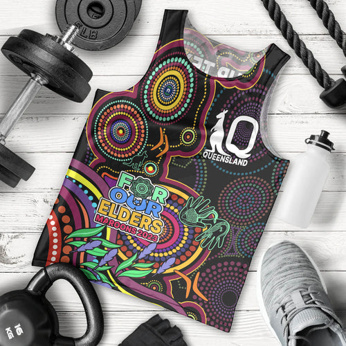 custom-text-and-number-naidoc-2023-maroon-rugby-men-tank-top-queensland-indigenous-tribal
