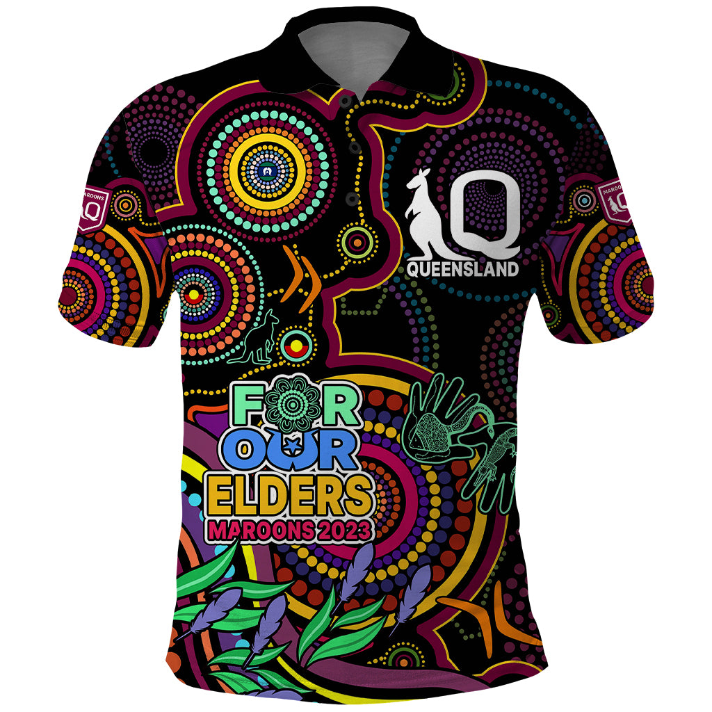 custom-text-and-number-naidoc-2023-maroon-rugby-polo-shirt-queensland-indigenous-tribal