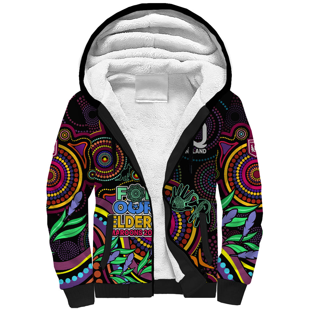 custom-text-and-number-naidoc-2023-maroon-rugby-sherpa-hoodie-queensland-indigenous-tribal