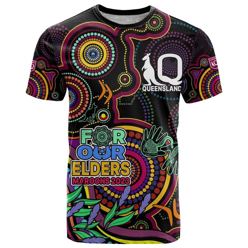 custom-text-and-number-naidoc-2023-maroon-rugby-t-shirt-queensland-indigenous-tribal