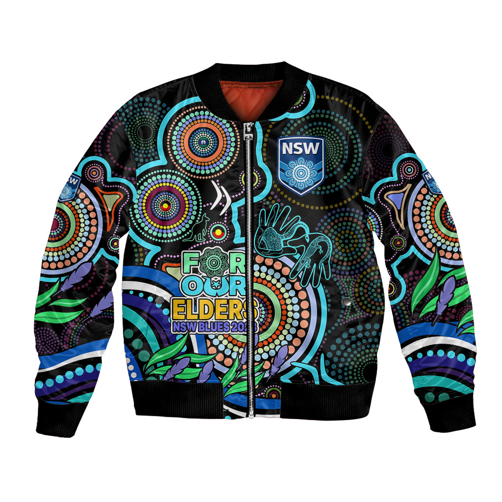 custom-text-and-number-naidoc-2023-nsw-blues-rugby-bomber-jacket-new-south-wales-indigenous-tribal