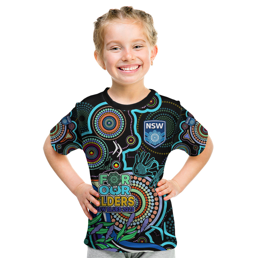 custom-text-and-number-naidoc-2023-nsw-blues-rugby-kid-t-shirt-new-south-wales-indigenous-tribal