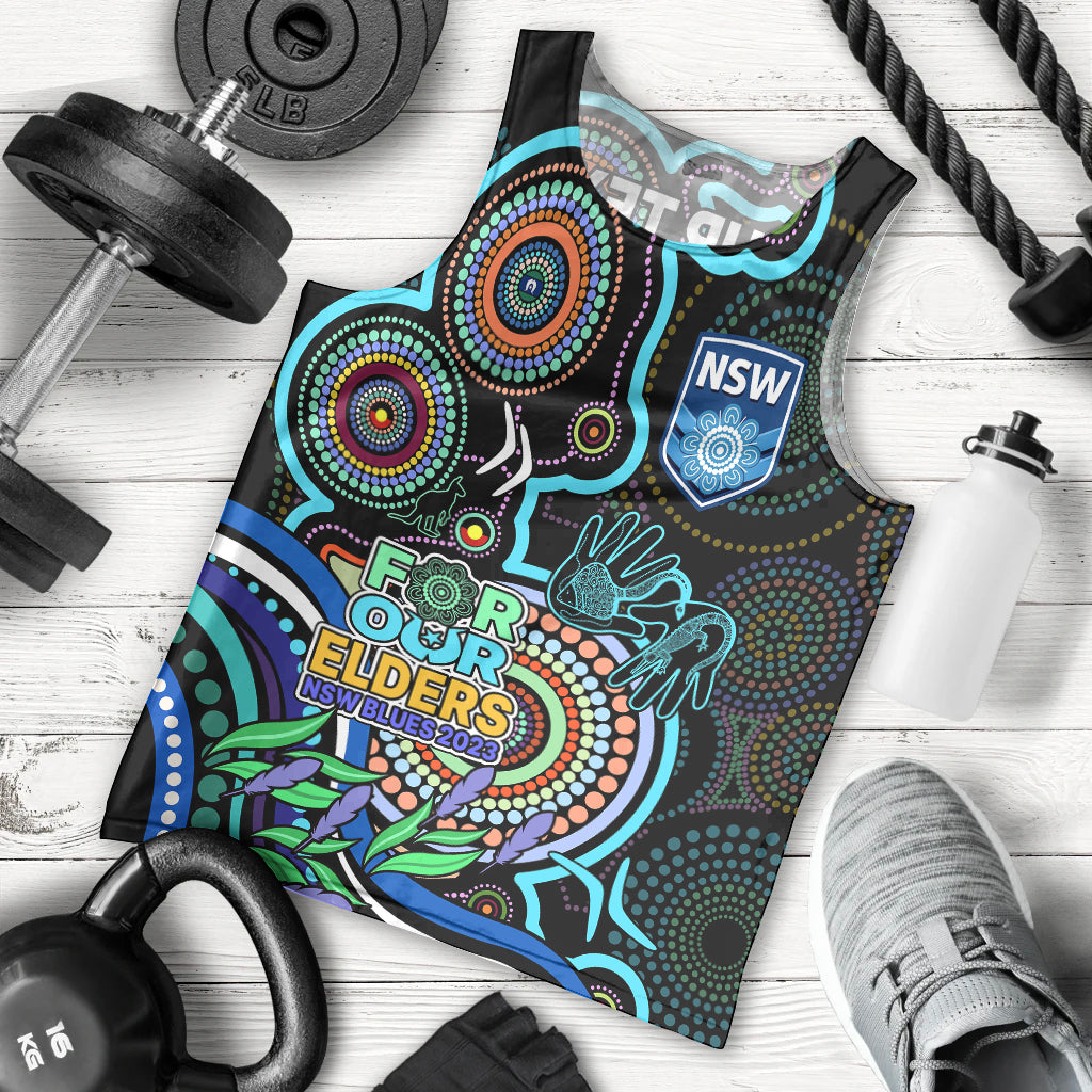 custom-text-and-number-naidoc-2023-nsw-blues-rugby-men-tank-top-new-south-wales-indigenous-tribal