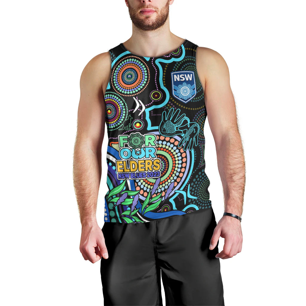 custom-text-and-number-naidoc-2023-nsw-blues-rugby-men-tank-top-new-south-wales-indigenous-tribal