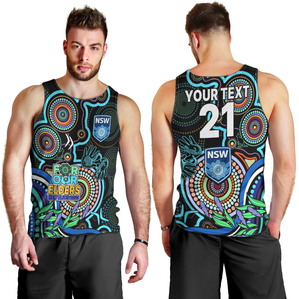 custom-text-and-number-naidoc-2023-nsw-blues-rugby-men-tank-top-new-south-wales-indigenous-tribal