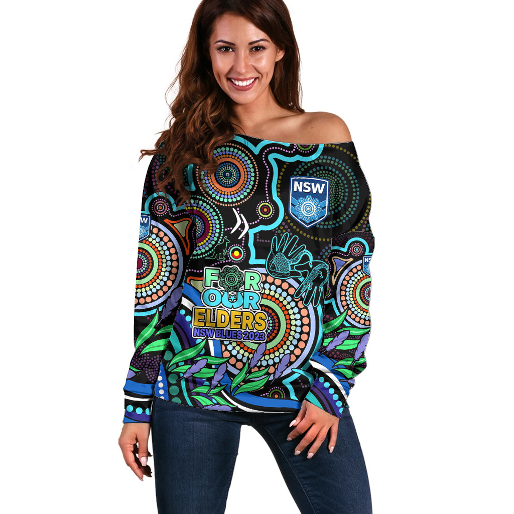 custom-text-and-number-naidoc-2023-nsw-blues-rugby-off-shoulder-sweater-new-south-wales-indigenous-tribal