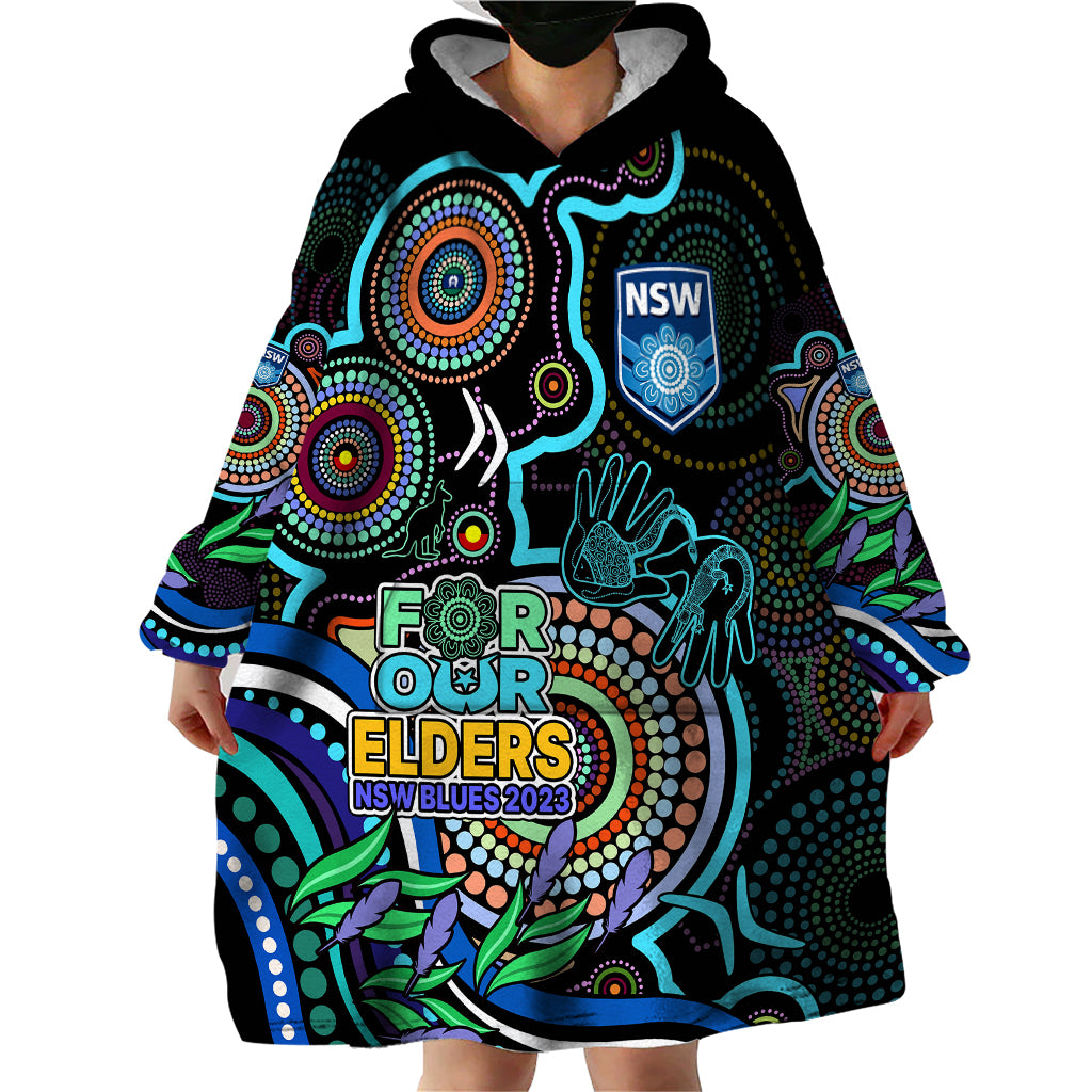custom-text-and-number-naidoc-2023-nsw-blues-rugby-wearable-blanket-hoodie-new-south-wales-indigenous-tribal