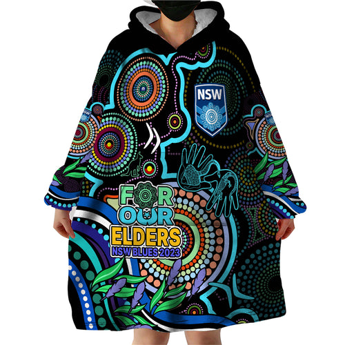 custom-text-and-number-naidoc-2023-nsw-blues-rugby-wearable-blanket-hoodie-new-south-wales-indigenous-tribal