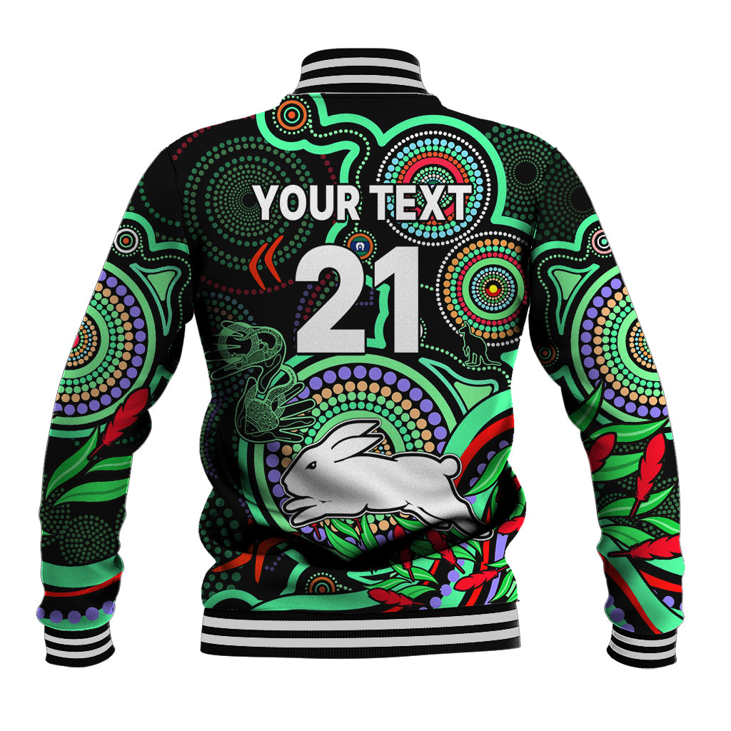 custom-text-and-number-naidoc-2023-rabbitohs-rugby-baseball-jacket-the-bunnies-indigenous-tribal