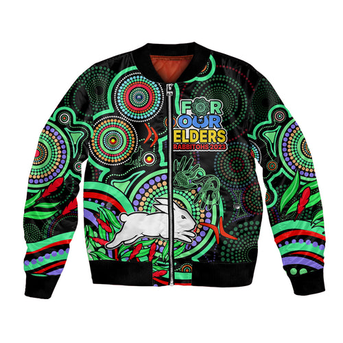 custom-text-and-number-naidoc-2023-rabbitohs-rugby-bomber-jacket-the-bunnies-indigenous-tribal