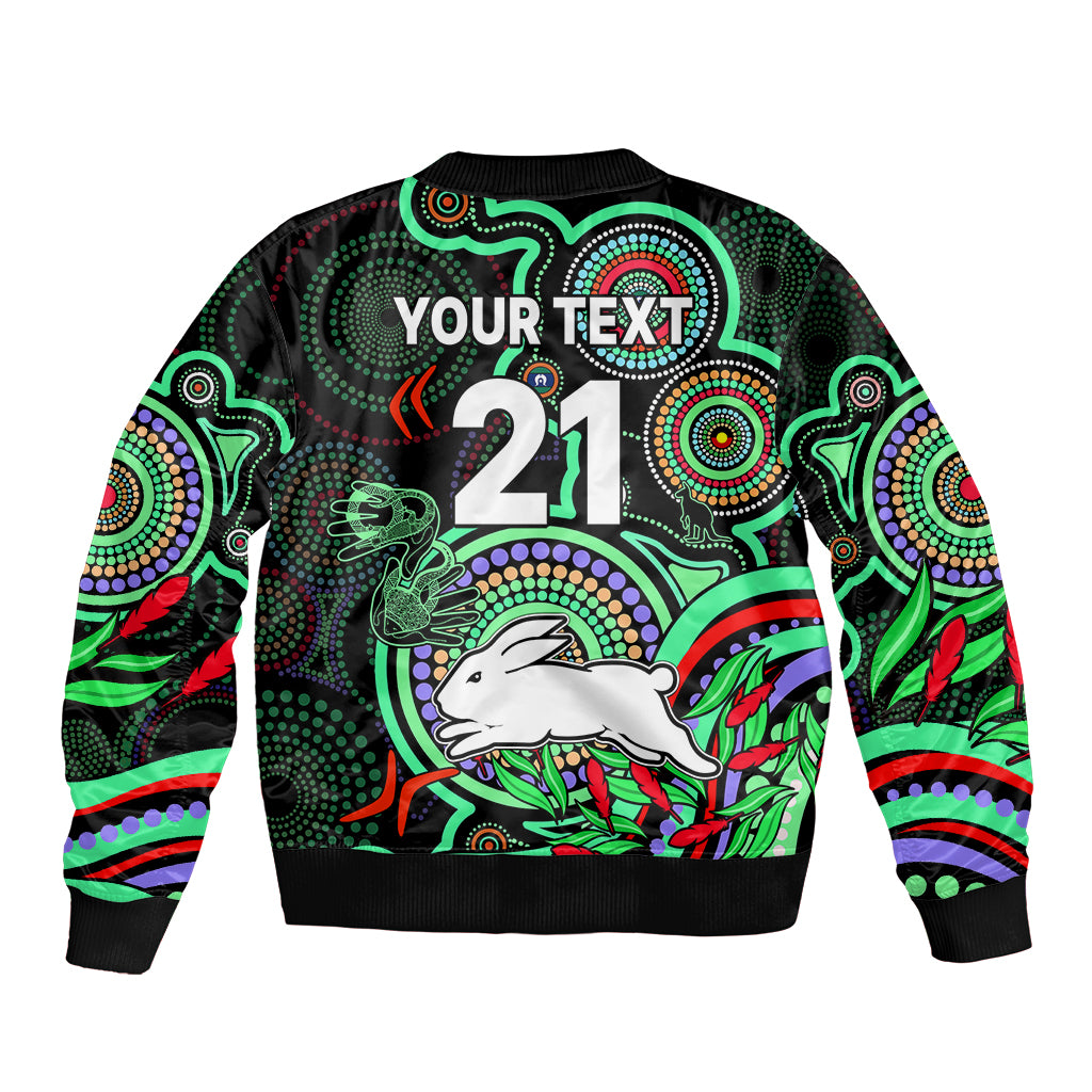 custom-text-and-number-naidoc-2023-rabbitohs-rugby-bomber-jacket-the-bunnies-indigenous-tribal