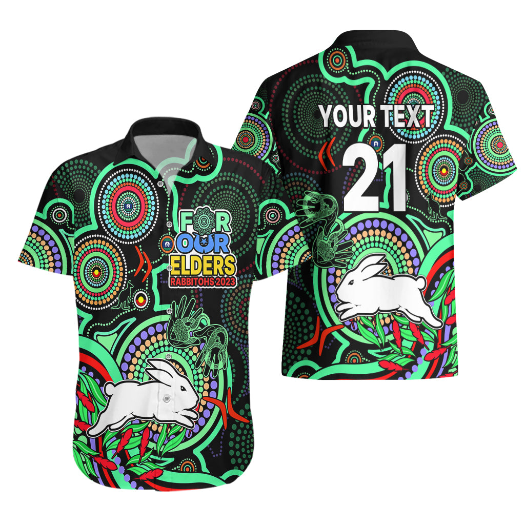 custom-text-and-number-naidoc-2023-rabbitohs-rugby-hawaiian-shirt-the-bunnies-indigenous-tribal