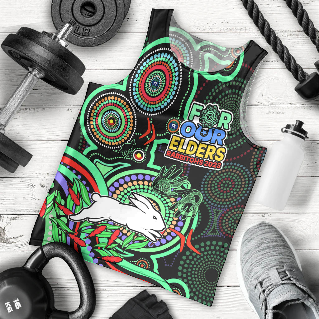 custom-text-and-number-naidoc-2023-rabbitohs-rugby-men-tank-top-the-bunnies-indigenous-tribal